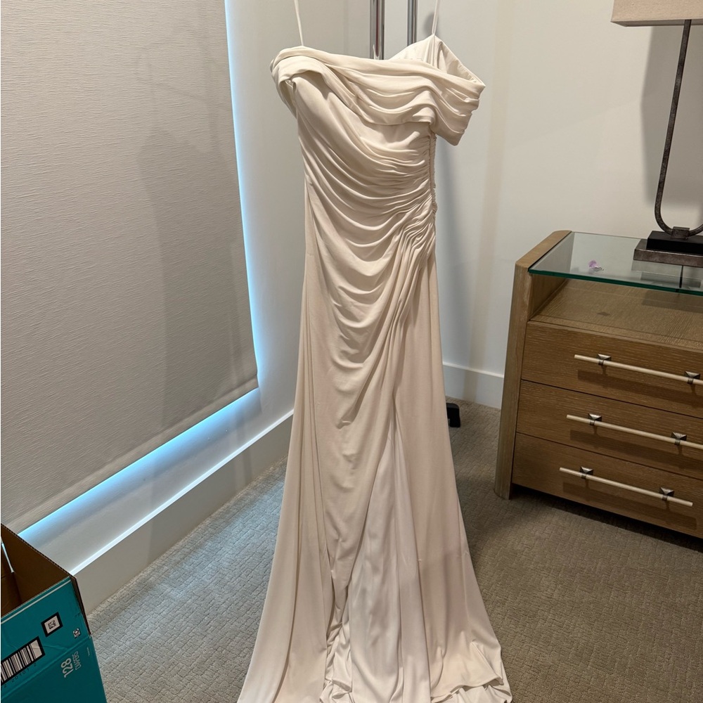 Mac Duggal Icy White Gown